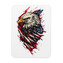 Águia Americana Patriótica Vintage 4 de Julho
