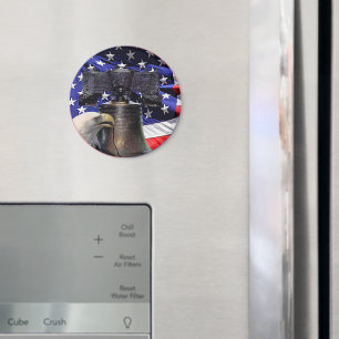 Íman Águia Bald Americana, Bell e Flag