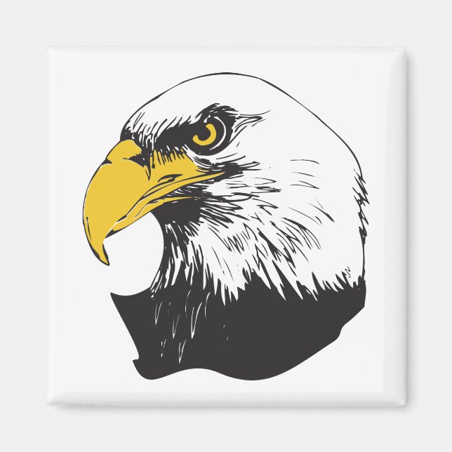 Íman Águia Bald Americano (Frente)
