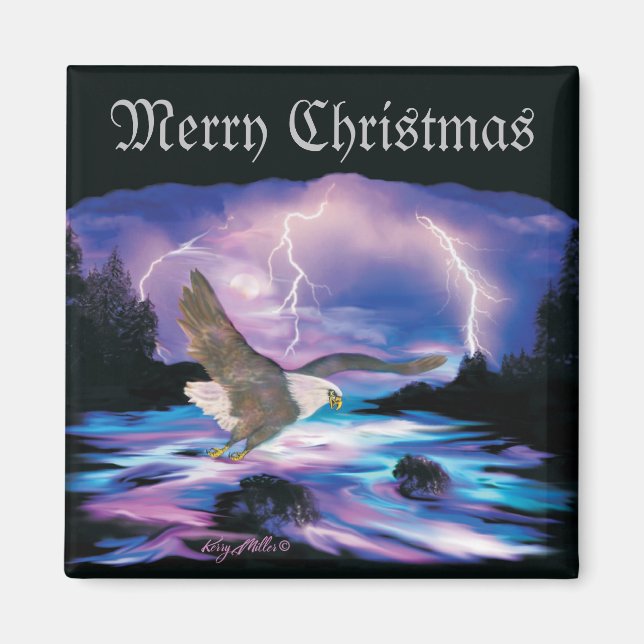 Íman Águia Bald Soaring (Frente)