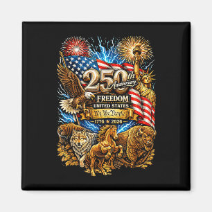Íman Águia bandeira americana 250 anos liberdade 4 de j