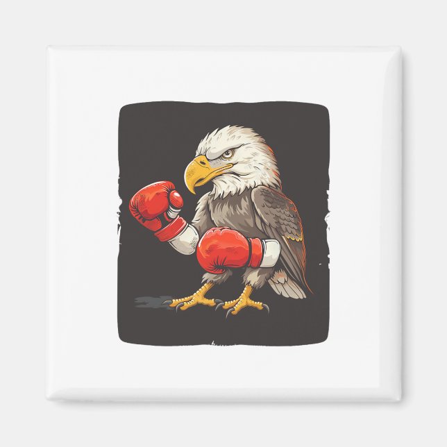 Íman Águia com luvas de boxe para uma declaração forte  (Frente)