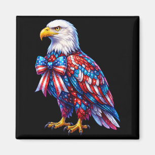 Íman Águia Coquete Patriótica EUA Bandeira Americana 4 