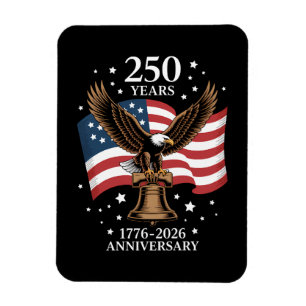 Íman Águia e Bandeira 250 Anos da América 1776-2026