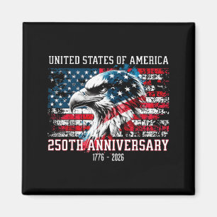 Íman Águia Patriótica Bandeira Americana 250º Aniversár
