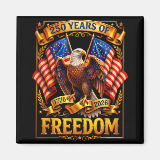 Íman Águia Patriótica E Bandeira 250 Anos 1776-2026 4º 