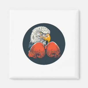 Íman Águia Poderosa Com Luvas De Boxing Para Um Lo Dinâ