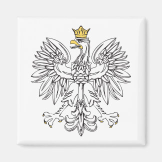 Íman Águia Polonesa com Dourada Coroa