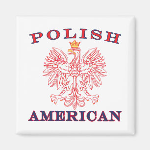 Íman Águia Vermelha Polonesa Americana