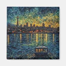 Íman Agulha do espaço no estilo van Gogh