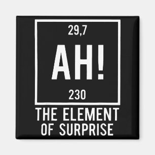 Íman Ah o elemento surpresa piada química engraçada