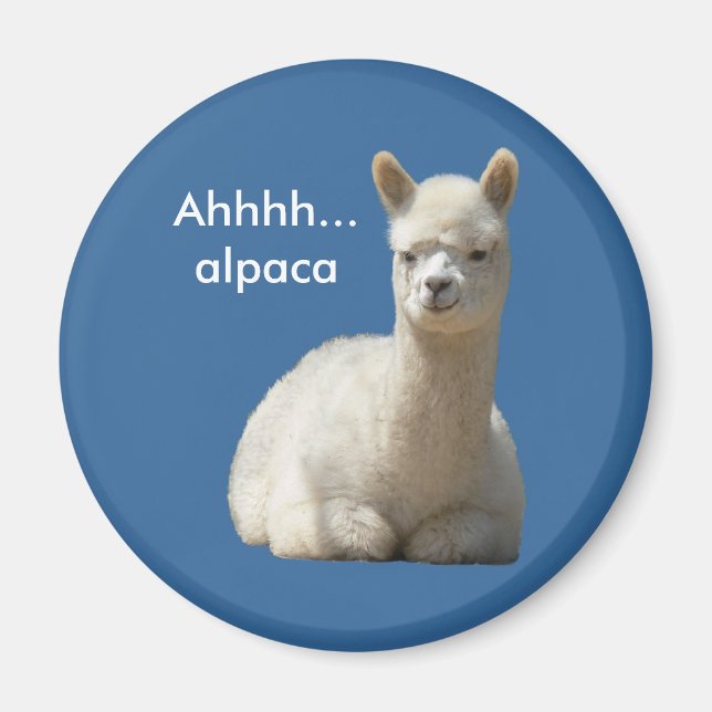 Íman Ahhhh Alpaca Magnet (Frente)
