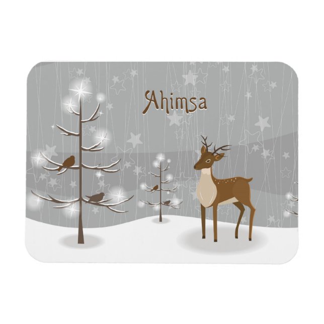 Íman Ahimsa Holiday Reindeer (Horizontal)