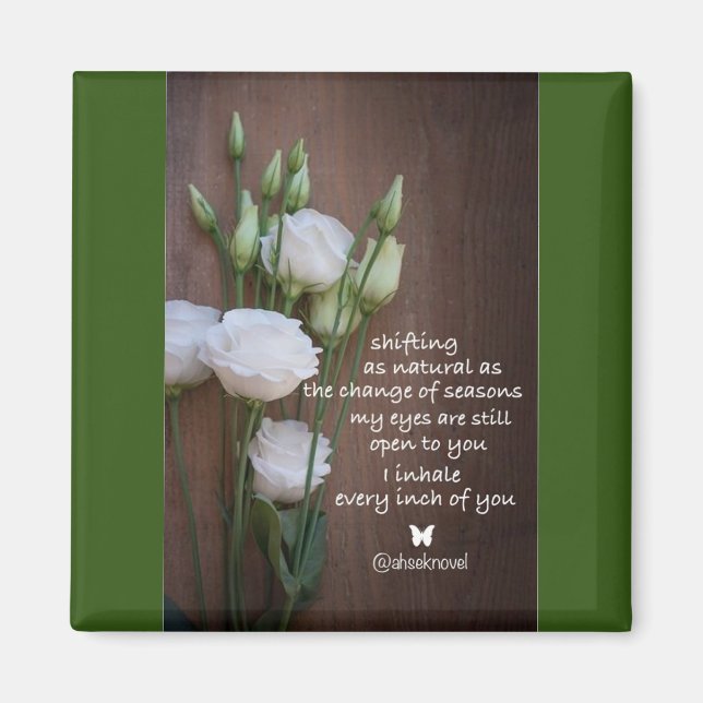 Íman Ahsek Novel Poetry Magnet 1 (Frente)