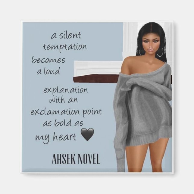 Íman Ahsek Novel Poetry Magnet 3 (Frente)