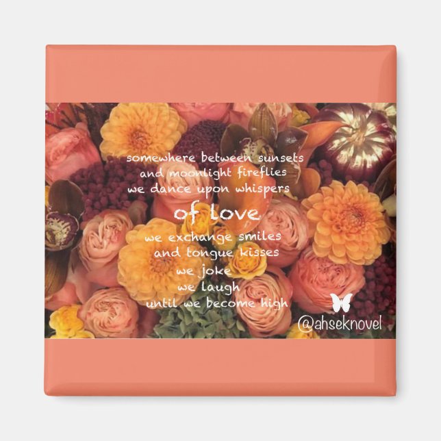 Íman Ahsek Novel Poetry Magnet 5 (Frente)