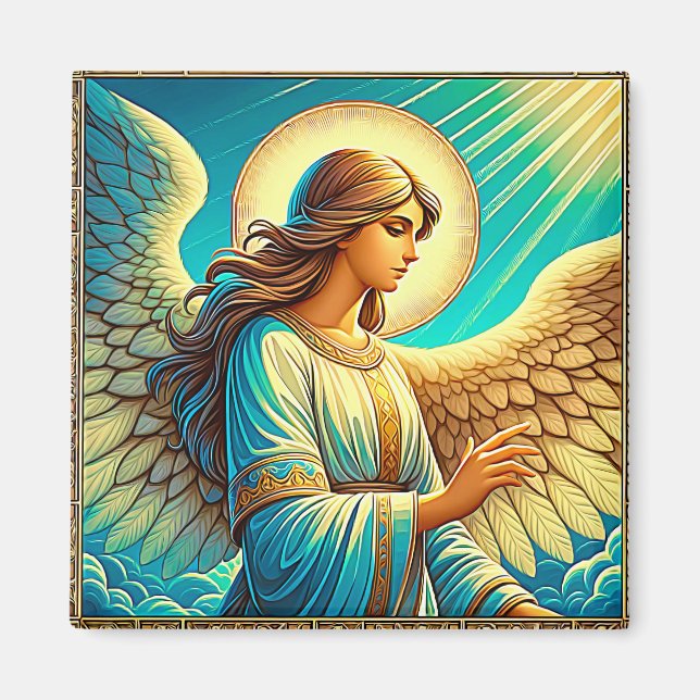 Íman AI Belo Efeito Expressionista de Anjo (Frente)