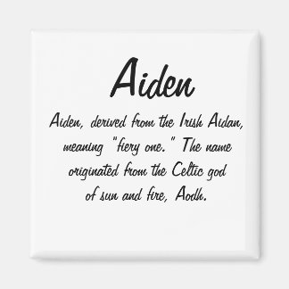 Íman Aiden Name Significa