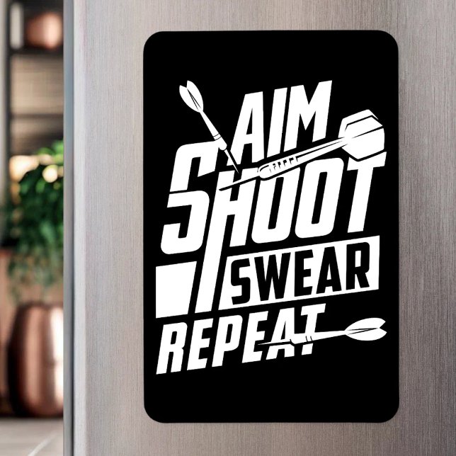 Íman Aim Shoot Swear Repetir - Jogador Engraçado (Criador carregado)