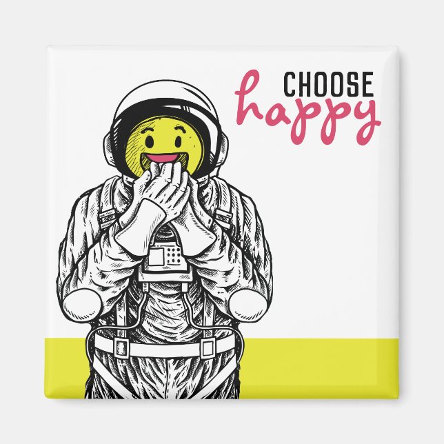 Íman Aimant [escolha feliz] Astronauta sul (Frente)