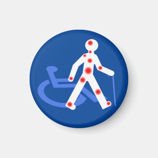 Íman Aimant Handicap invisível / Visível (Frente)