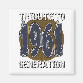 Íman Aimant Tribute ao aniversário da geração 1961