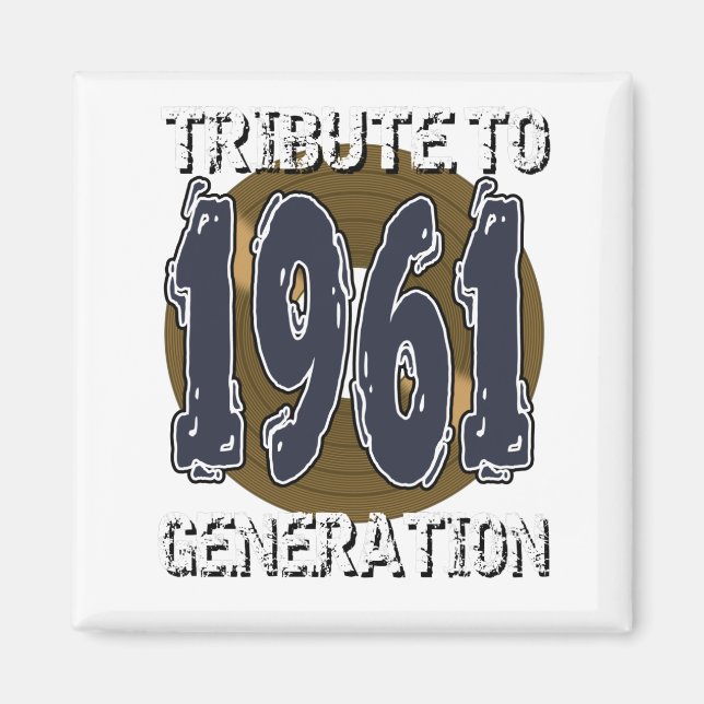 Íman Aimant Tribute ao aniversário da geração 1961 (Frente)