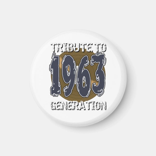 Íman Aimant Tribute ao aniversário da geração de 1963 (Frente)