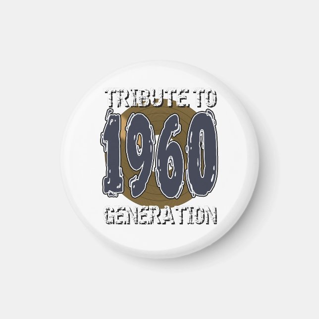 Íman Aimant Tribute ao aniversário de 1960 (Frente)