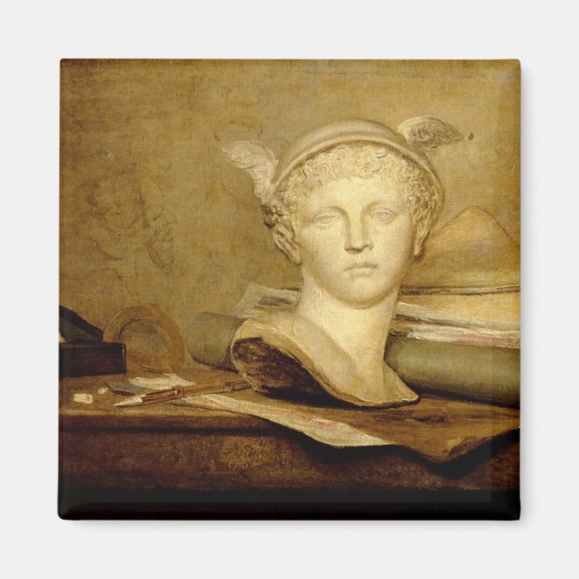 Íman Ainda a vida com atributos das artes, 1765-66 (Frente)