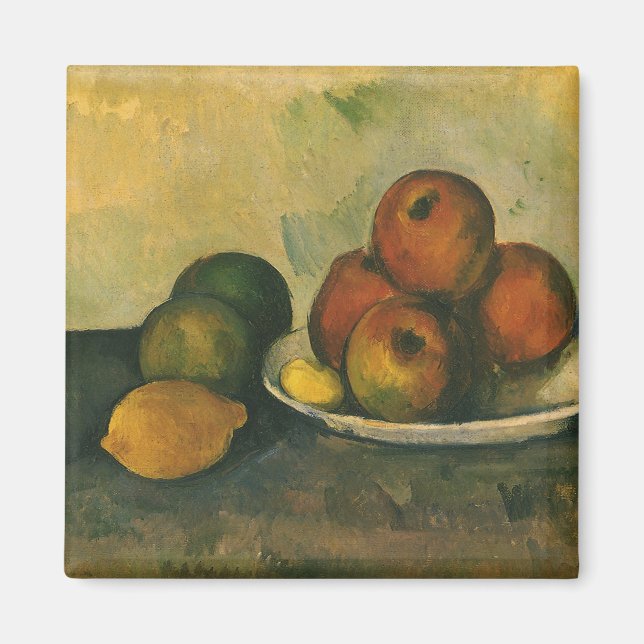 Íman "Ainda com as Maçãs" por Paul Cezanne (Frente)