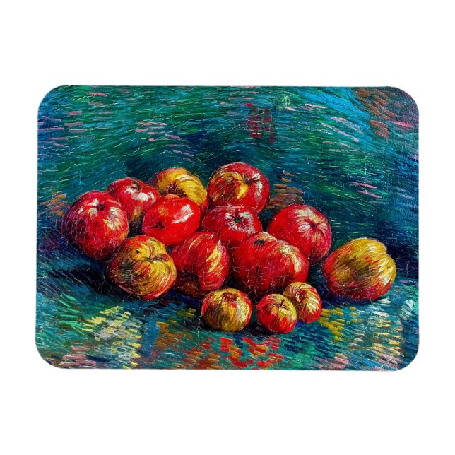 Íman "Ainda com as Maçãs" por Vincent Van Gogh (Horizontal)