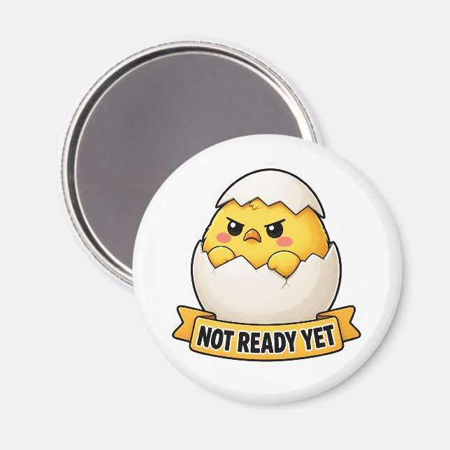 Íman Ainda Não Estou Pronto Meme de Frango Engraçado (Front/Back)