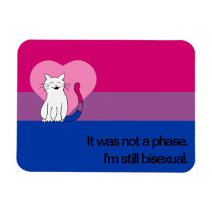 Íman Ainda sou um gato bissexual com bandeira bissexual
