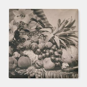 Íman Ainda vida com fruta, 1860 (foto do sepia)