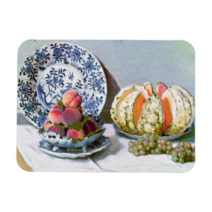 Íman Ainda vida com melão, Claude Monet 1872