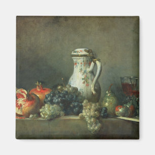 Íman Ainda vida com uvas e romã, 1763 (óleo