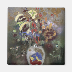 Íman Ainda vida de um vaso das flores (pastel no papel)