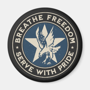Íman Air Force - Breathe freedom, serve with pride.