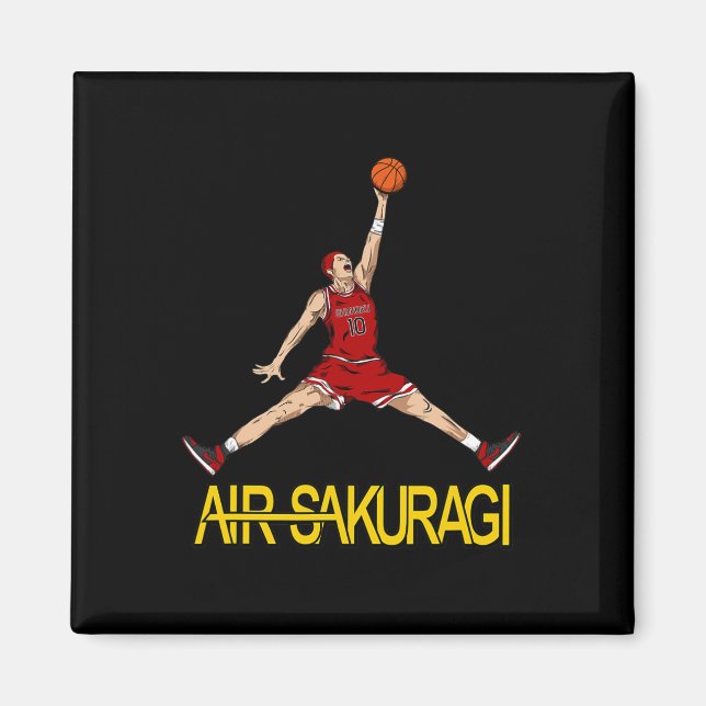 Íman Air Sakuragi Anime Style Bysketbyll Design (Frente)