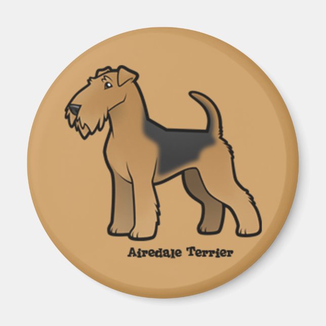 Íman airedale terrier (Frente)