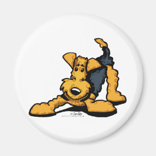Íman Airedale Terrier no jogo