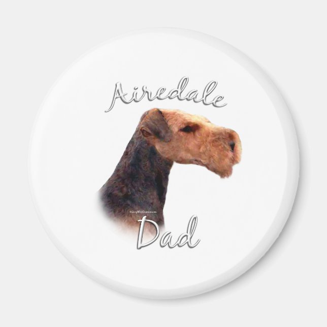 Íman Airedale Terrier Pai 2 (Frente)