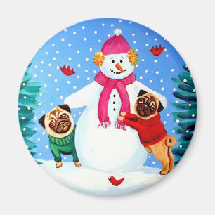 Íman Ajudantes de Pug Magnet Frosty
