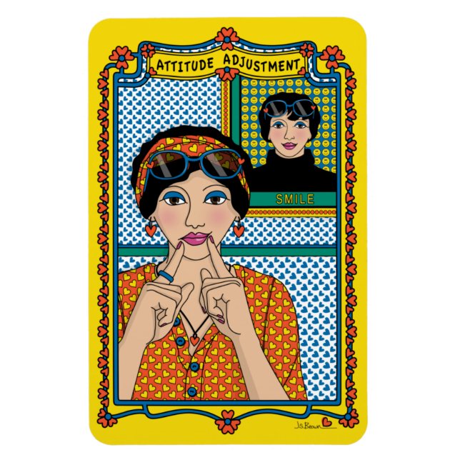 Íman Ajuste de atitude_B_4x6 Magnético do refrigerador (Vertical)