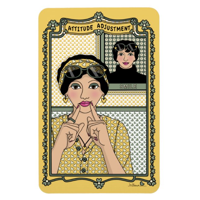 Íman Ajuste de atitude_C_4x6 Magnet do refrigerador (Vertical)