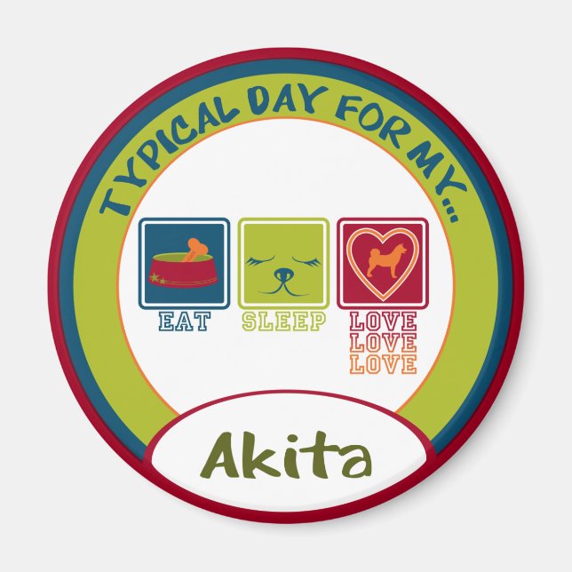 Íman Akita (Frente)