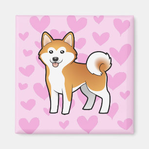 Íman Akita Inu/amor de Shiba Inu
