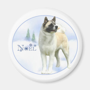 Íman Akita Noel Magnet