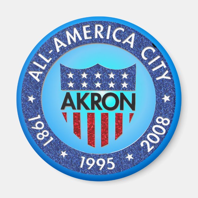 Íman Akron all America City Magnet (Frente)